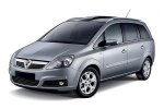 Opel Zafira 7 SEATER A/C car for hire in Paphos Cyprus